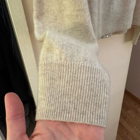 Cashmere hoodie size Large oatmeal/beige/warm grey - Picture 7 of 7